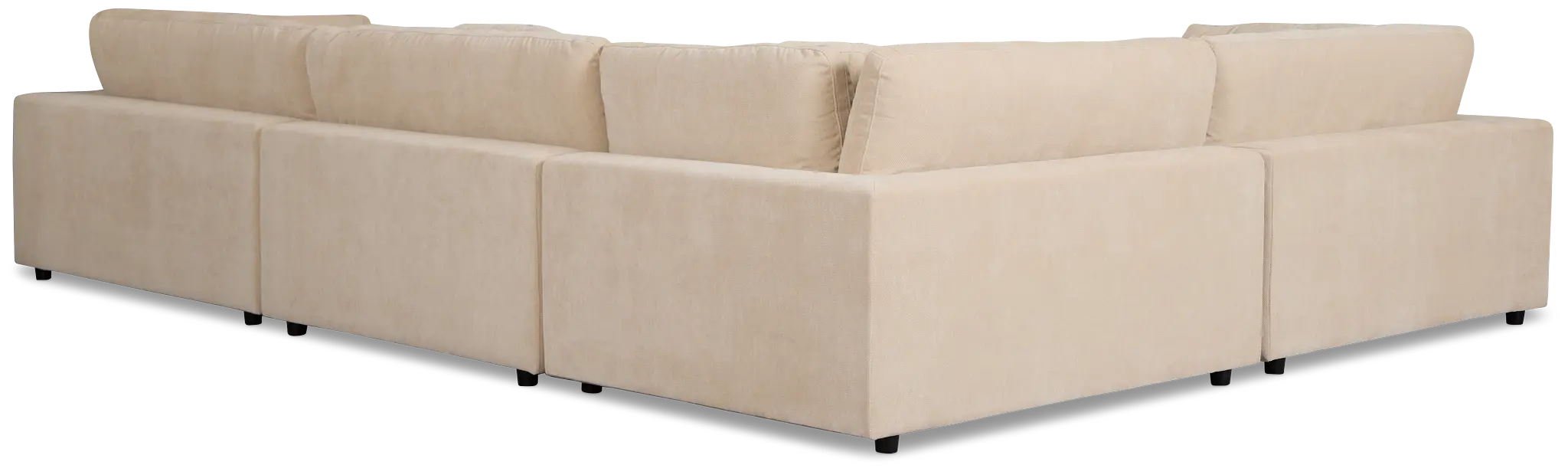 Lounge Light Beige Fabric 2-arm Right Facing Sectional Lounge Light Beige Fabric 2-arm Right Facing Sectional