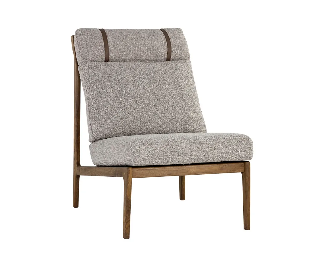 Paulet Gray Fabric Accent Chair
