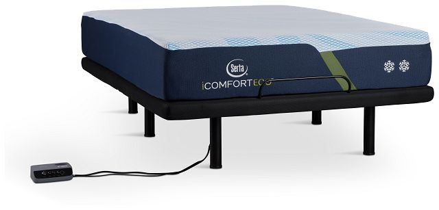 Serta Icomfort Eco F20gl Plush Elite Adjustable Mattress Set