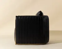 Abbey Black Lthr/vinyl Accent Chair