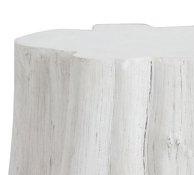 Ocean Drive White Wood End Table