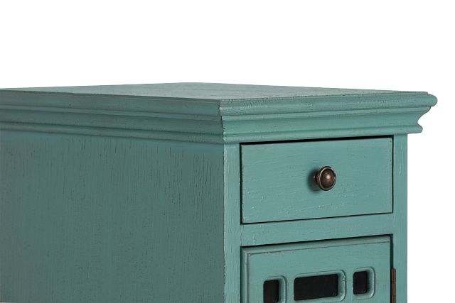 Alexis Teal Small Cabinet