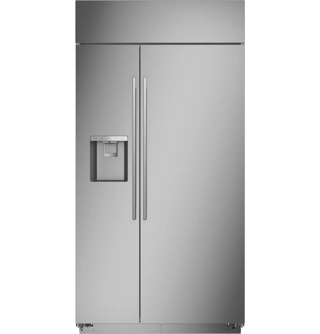 Ge Monogram 420 Series Stainless Steel 42" Built In Side By Side Refrigerator