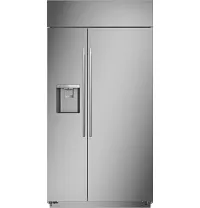Ge Monogram 420 Series Stainless Steel 42" Built In Side By Side Refrigerator