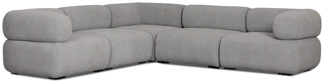 Celeste Light Gray Fabric 5-piece Modular Sectional Celeste Light Gray Fabric 5-piece Modular Sectional