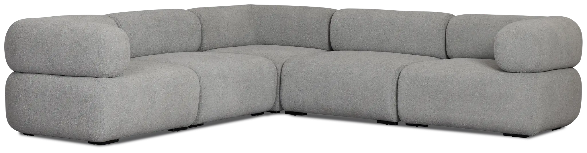 Celeste Light Gray Fabric 5-piece Modular Sectional Celeste Light Gray Fabric 5-piece Modular Sectional