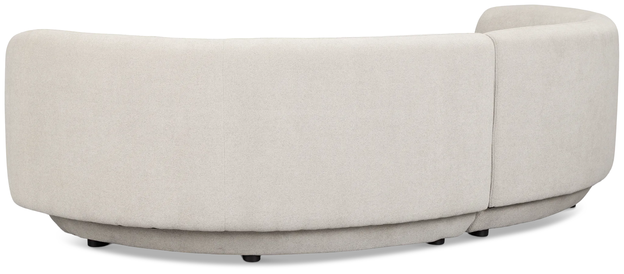 Presley Light Gray Fabric 2-piece Modular Sectional