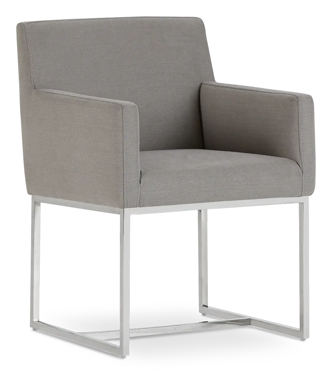 Miami Light Gray Fabric Upholstered Arm Chair Miami Light Gray Fabric Upholstered Arm Chair