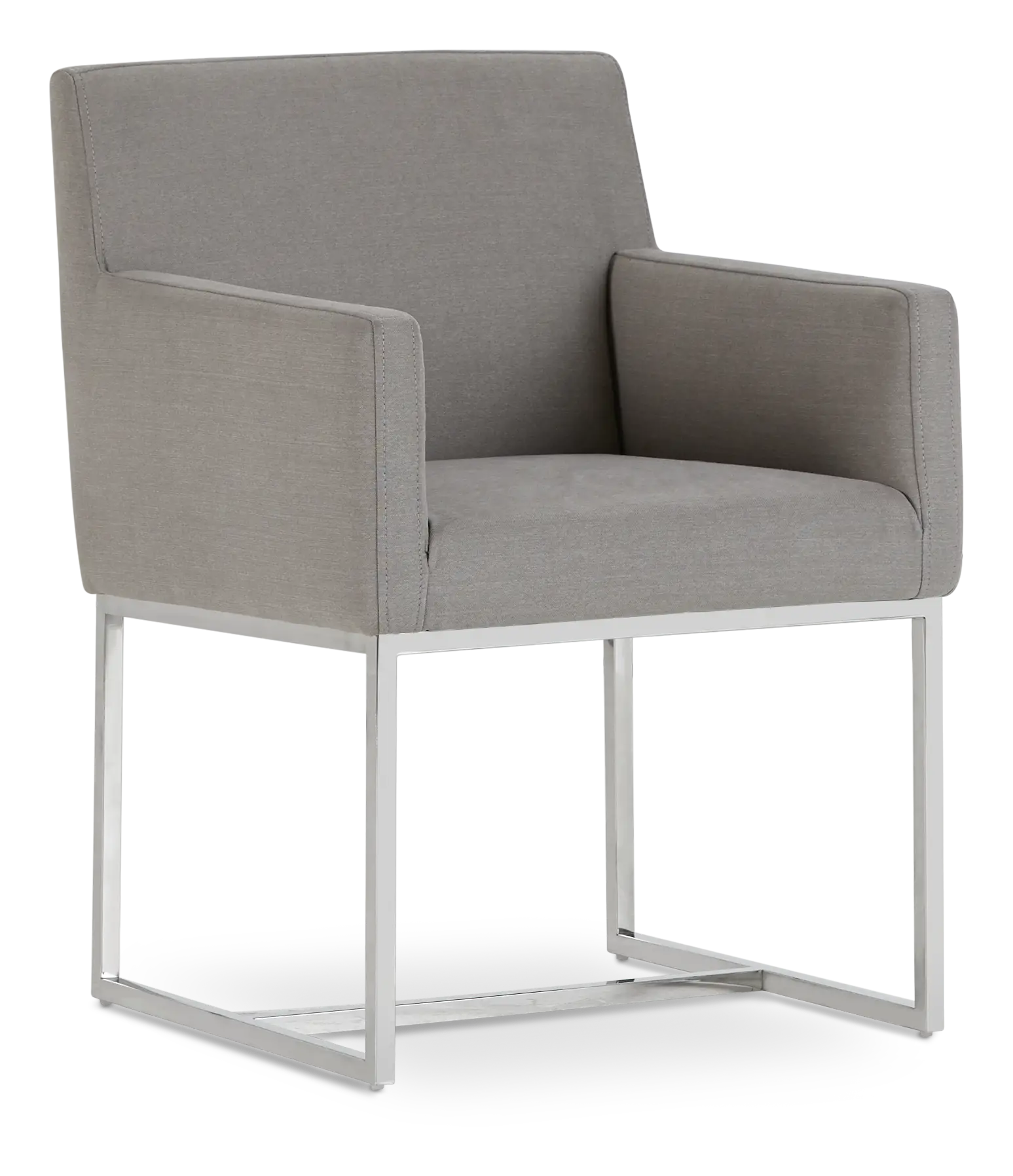 Miami Light Gray Fabric Upholstered Arm Chair Miami Light Gray Fabric Upholstered Arm Chair