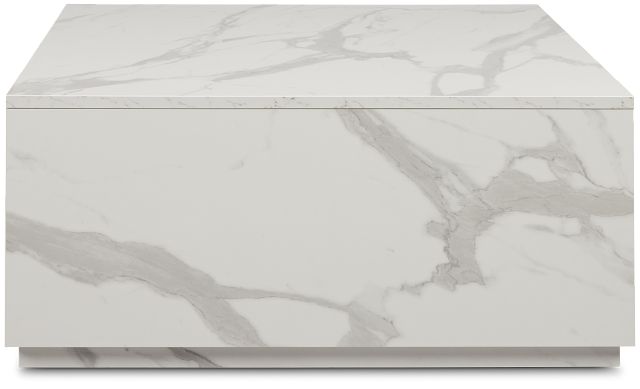 Modena White Square Coffee Table