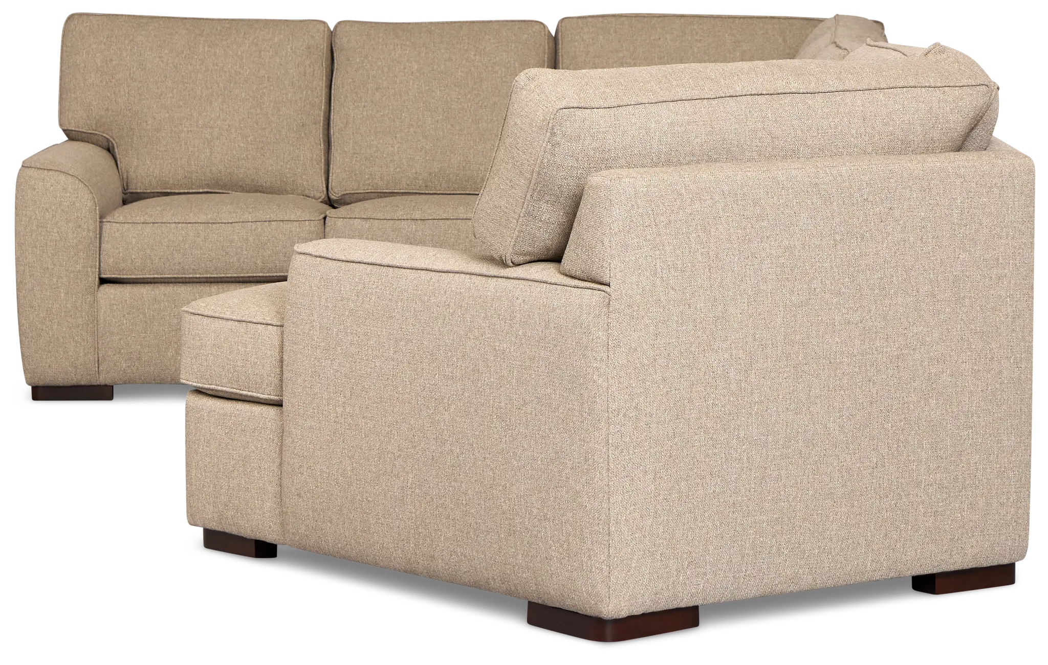 Sinclair Brown Fabric Right Cuddler Memory Foam Sleeper Sectional Sinclair Brown Fabric Right Cuddler Memory Foam Sleeper Sectional