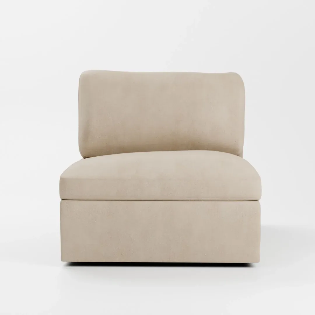 Destin Peyton Beige Fabric Swivel Chair
