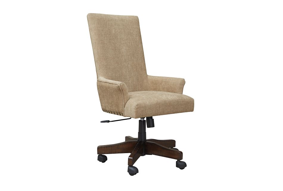 Baldridge2 Dark Tone Swivel Upholstered Desk Chair Home Office Office Chairs City Furniture