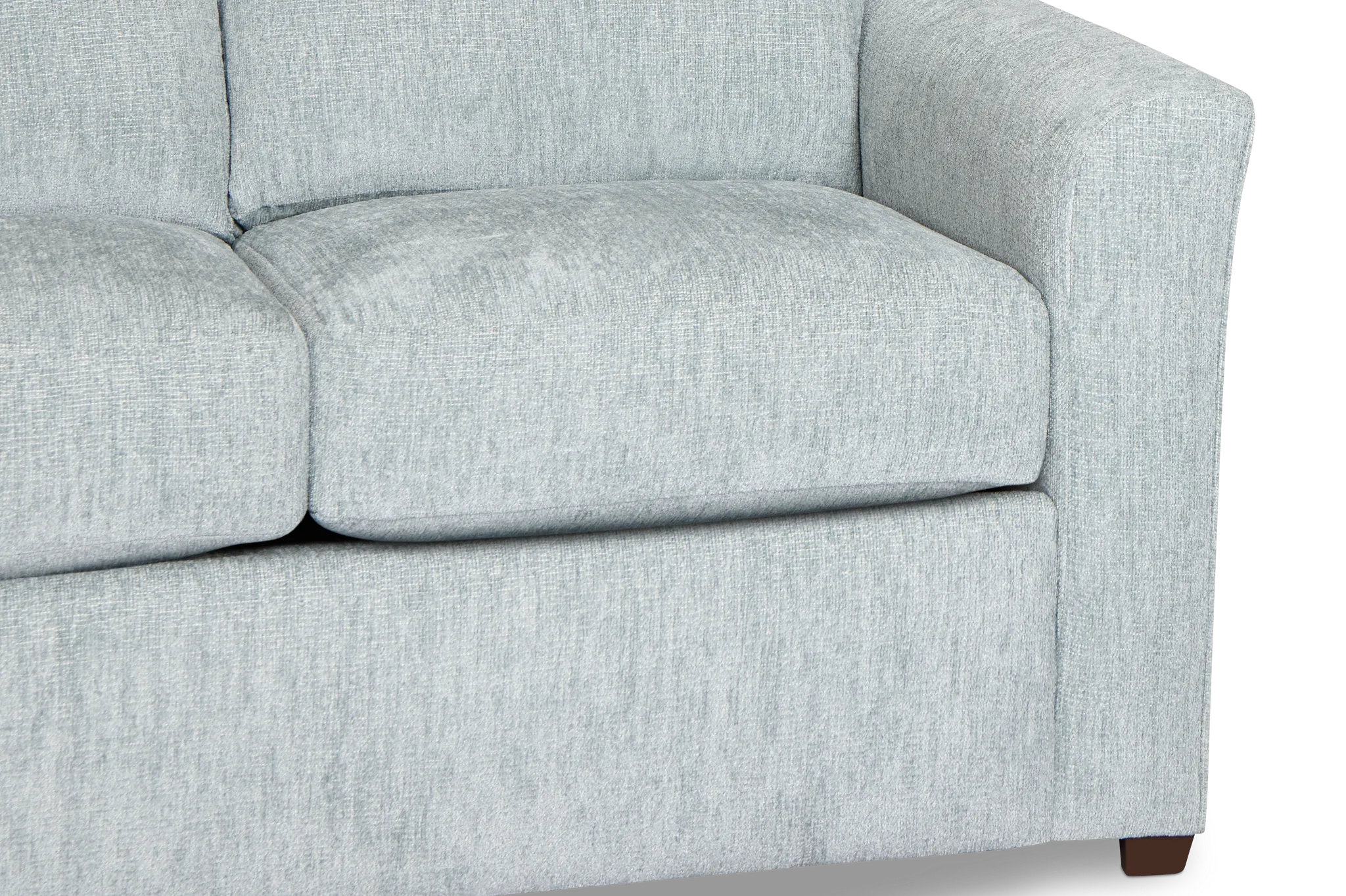 Shore Light Blue Fabric Loveseat