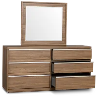 Capraia Dark Tone Dresser & Mirror