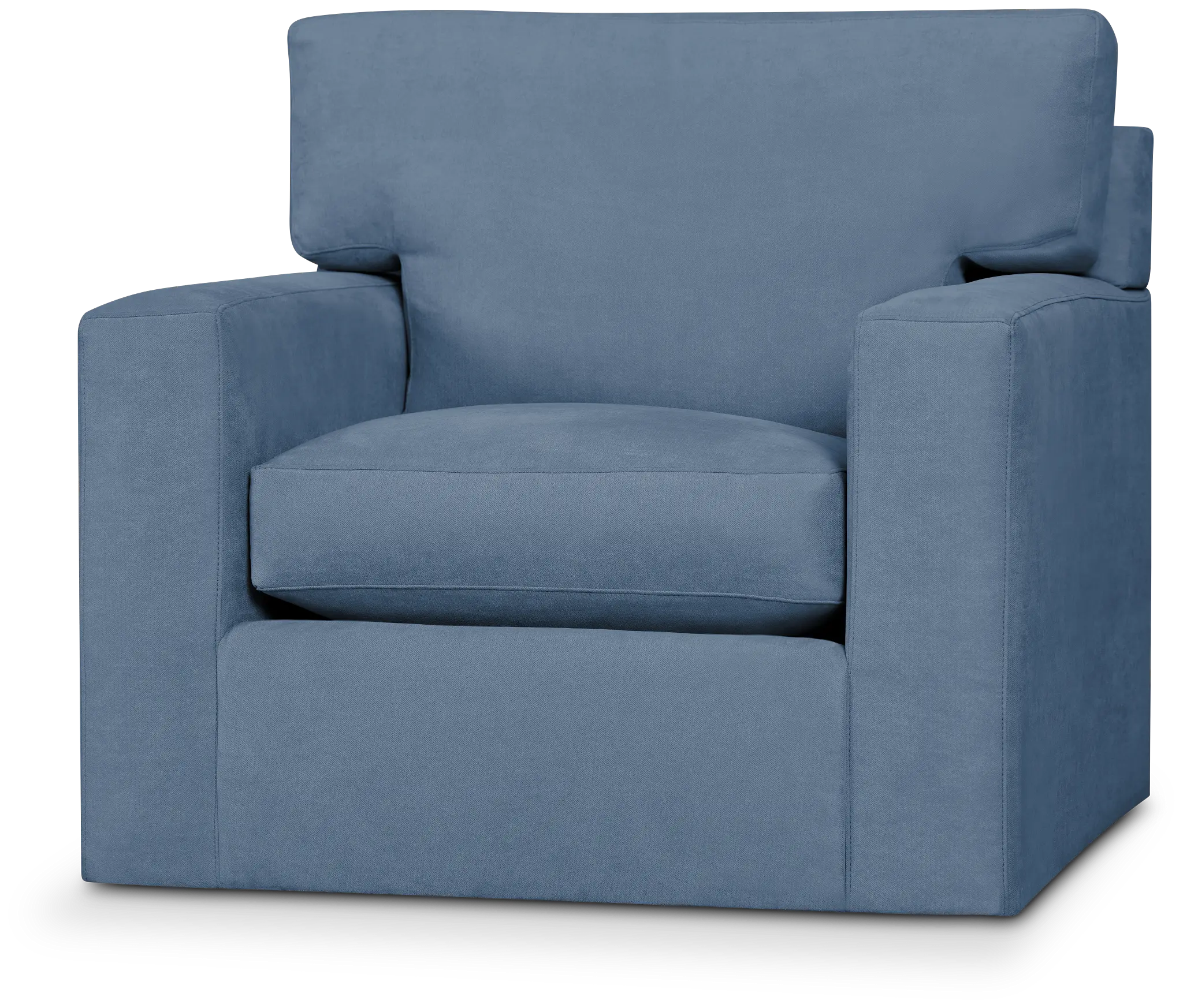 Hudson Blue Fabric Swivel Chair Hudson Blue Fabric Swivel Chair