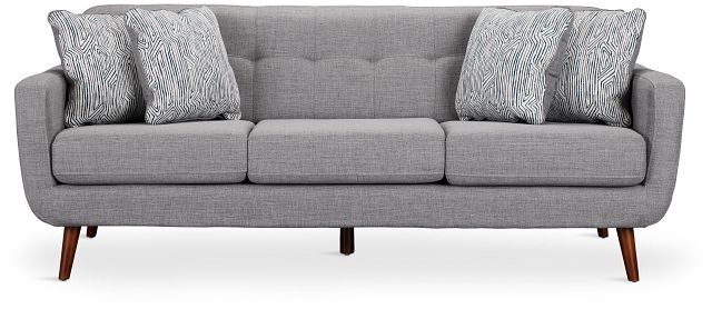 Raya Light Gray Fabric Sofa