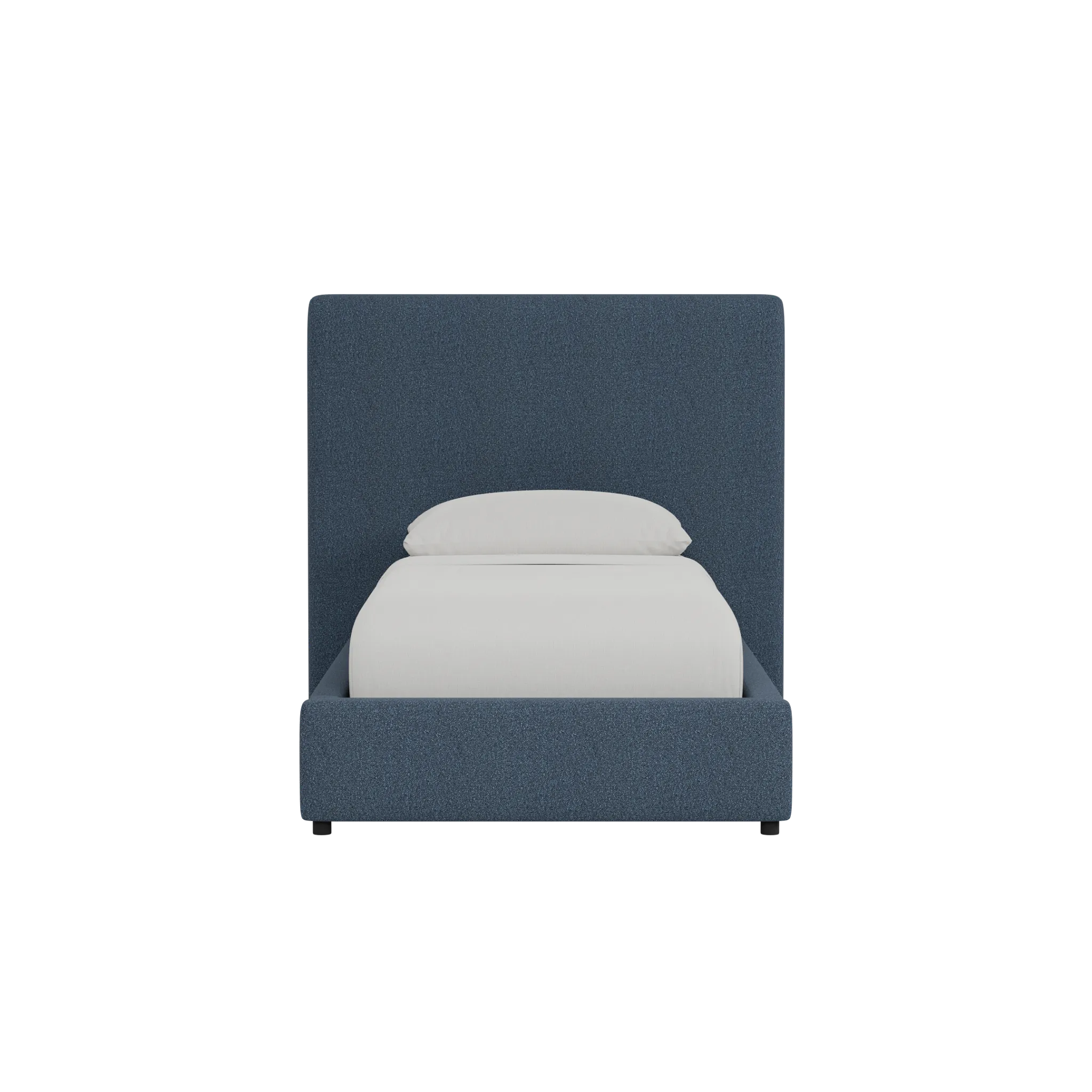 Grayton Elite Dark Blue 54" Upholstered Platform Bed