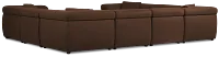 Aria Dark Brown Micro 10-piece Modular Sectional