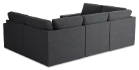 Citymod Dark Gray Fabric 6-piece Pit Sectional