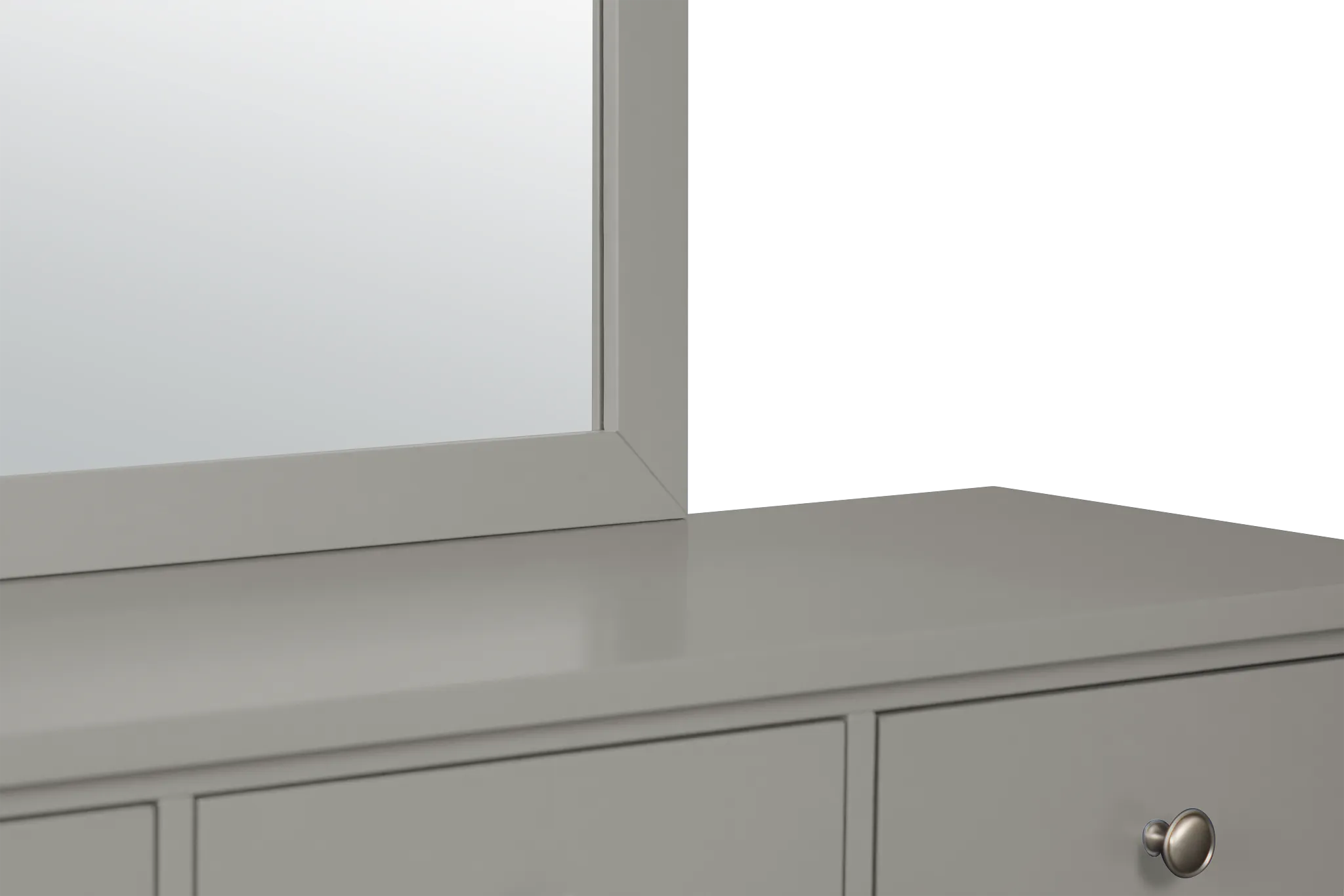 Charleston Gray Dresser & Mirror