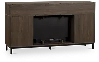 Brandon Mid Tone 60" Tv Stand With Fireplace Insert
