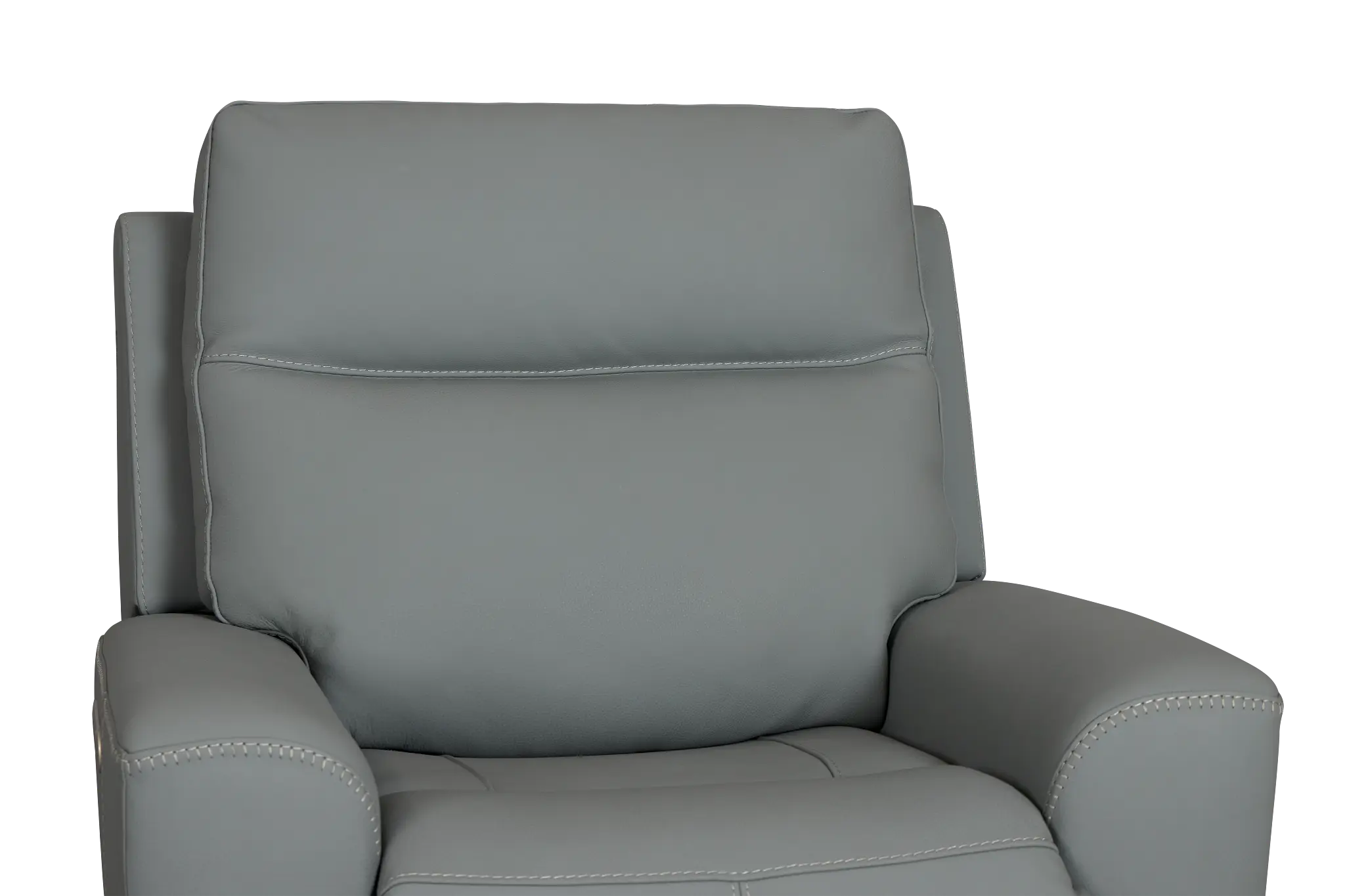 Sterling Blue Lthr/vinyl Power Recliner Sterling Blue Lthr/vinyl Power Recliner