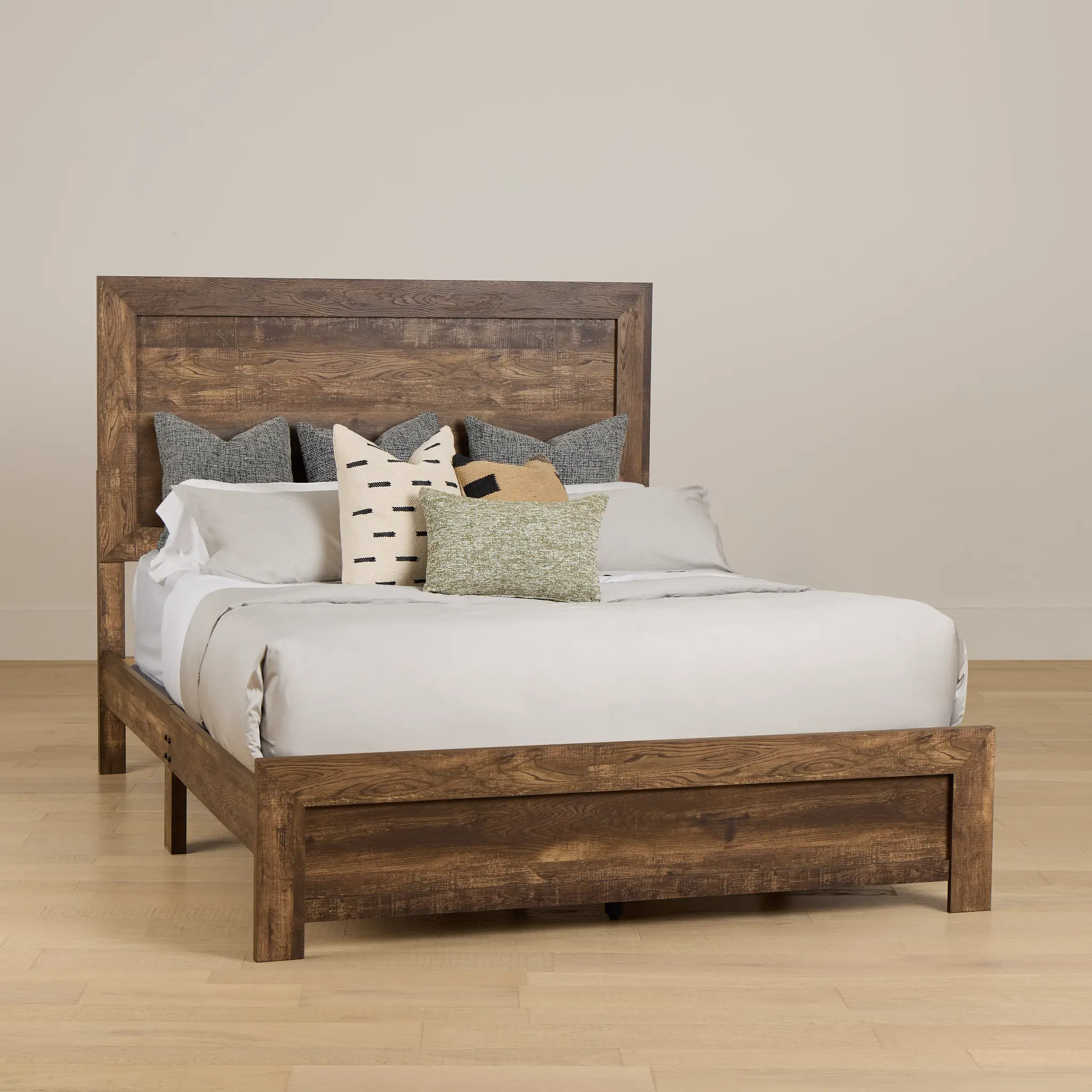 Ollie Dark Tone Panel Bed Ollie Dark Tone Panel Bed