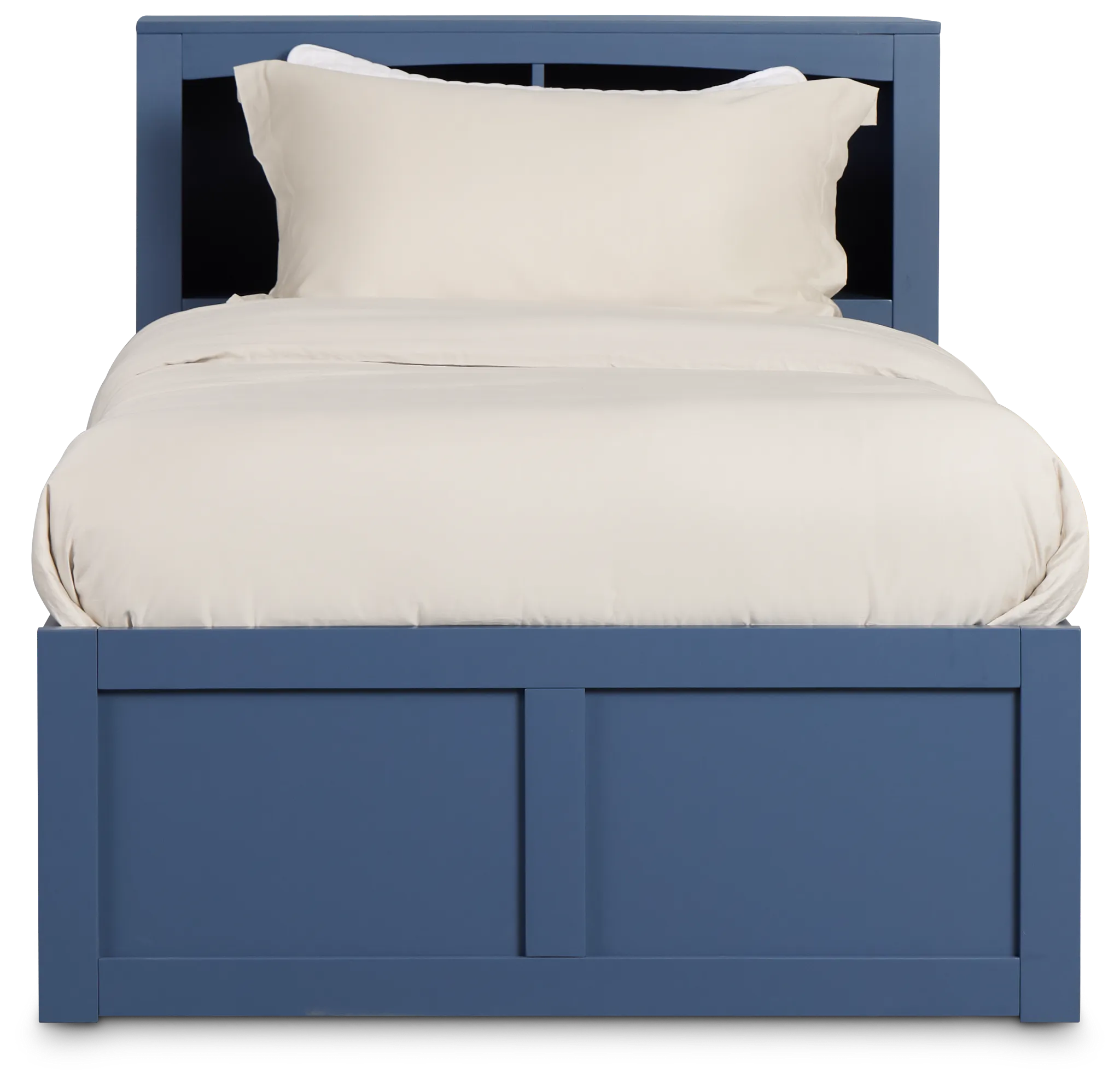 Charleston Dark Blue Bookcase Bed