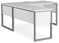 Clark White 47" Return Desk
