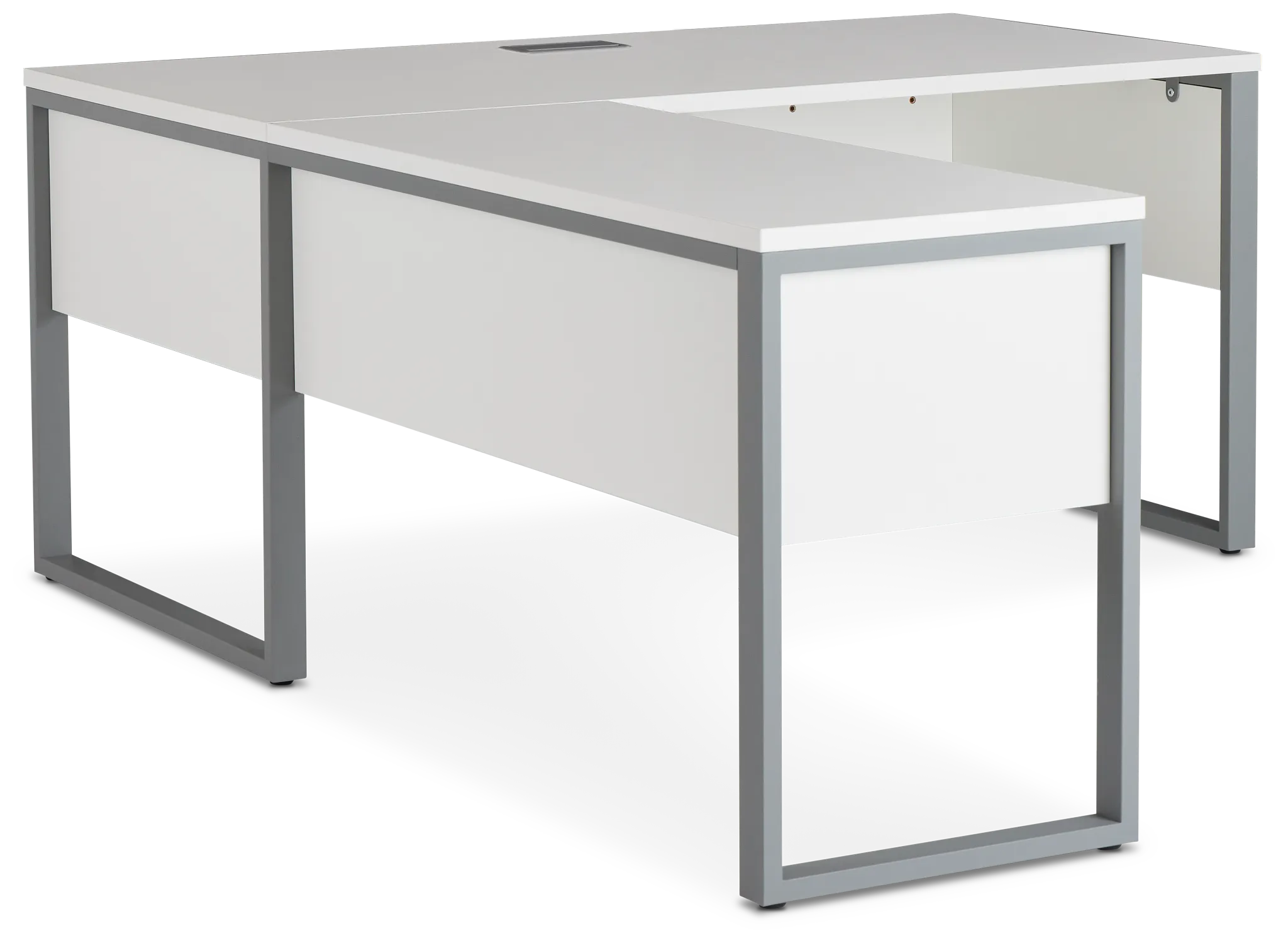 Clark White 47" Return Desk