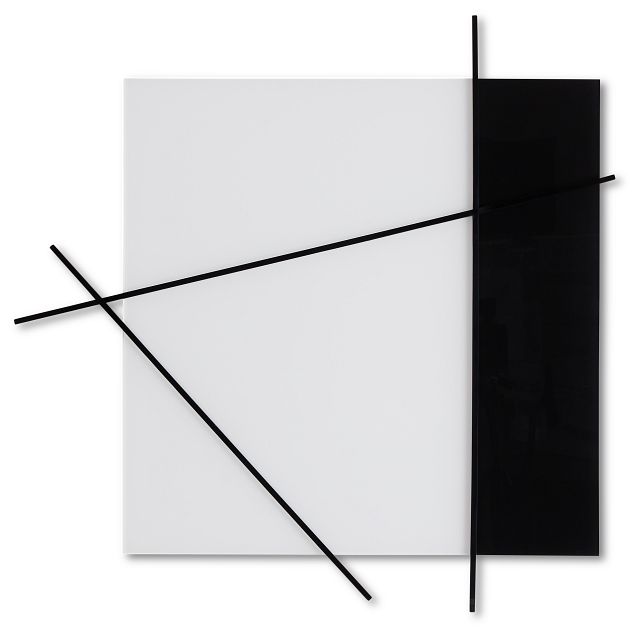 Urban White Glass Wall Art