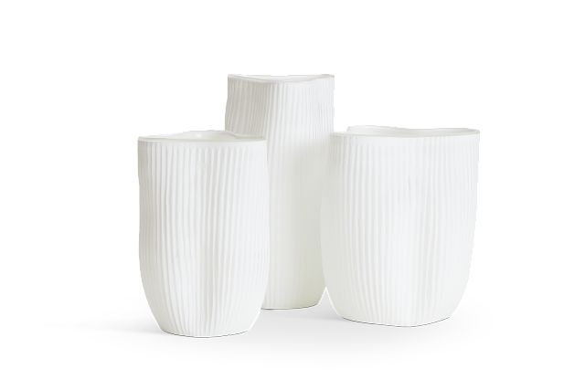 Niola White Medium Vase