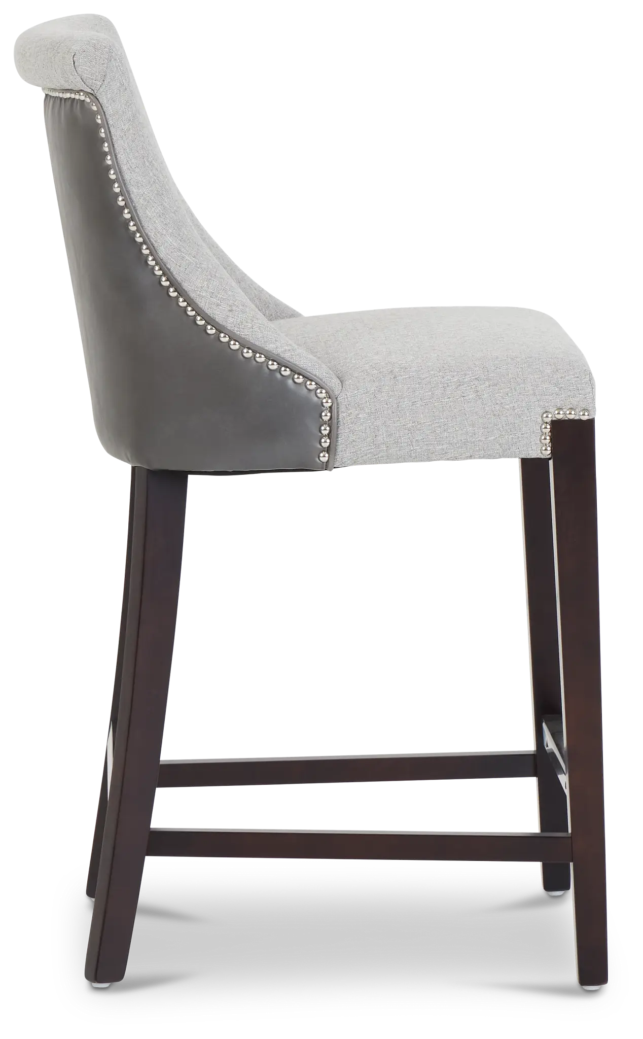 Brynn Light Gray Micro 24" Barstool Brynn Light Gray Micro 24" Barstool