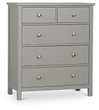 Charleston Gray 5-drawer Chest