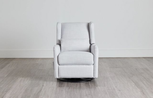 Georgia Gray Fabric Swivel Glider Recliner