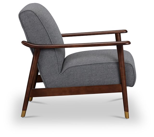 Julian Dark Gray Fabric Accent Chair