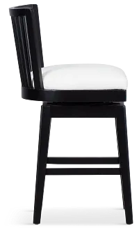 Southlake Black 24" Swivel Barstool