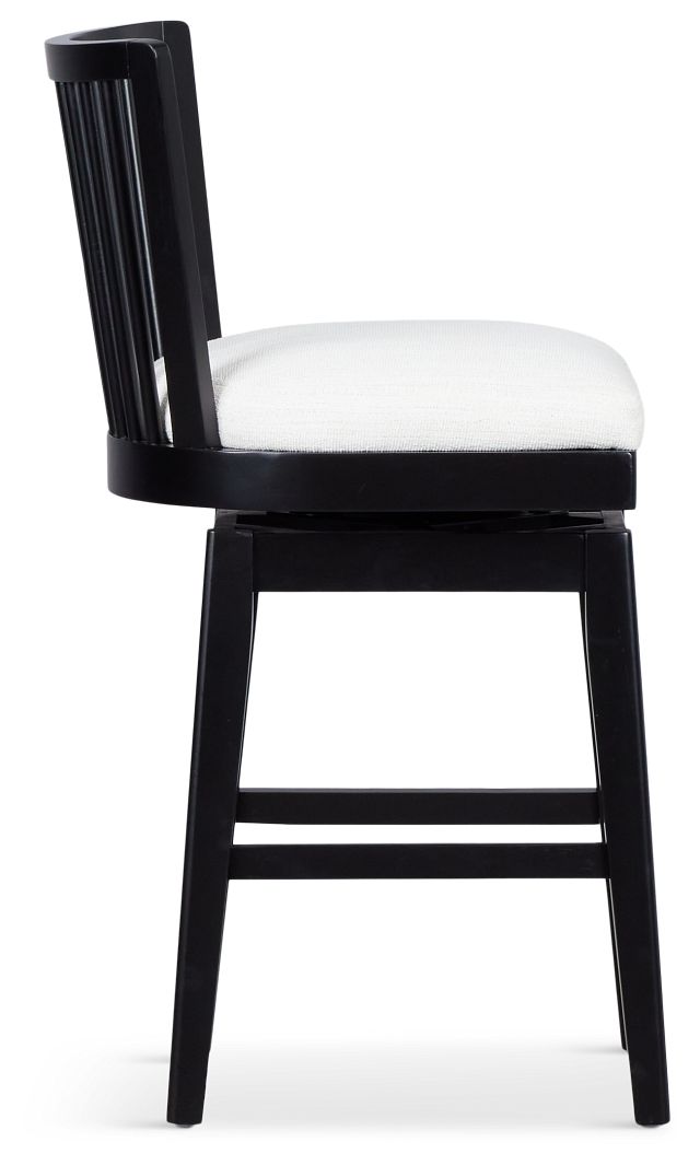 Southlake Black 24" Swivel Barstool