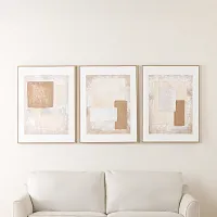 Marya Brown Set Of 3 Framed Wall Art