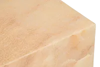 Haven White Stone Square End Table