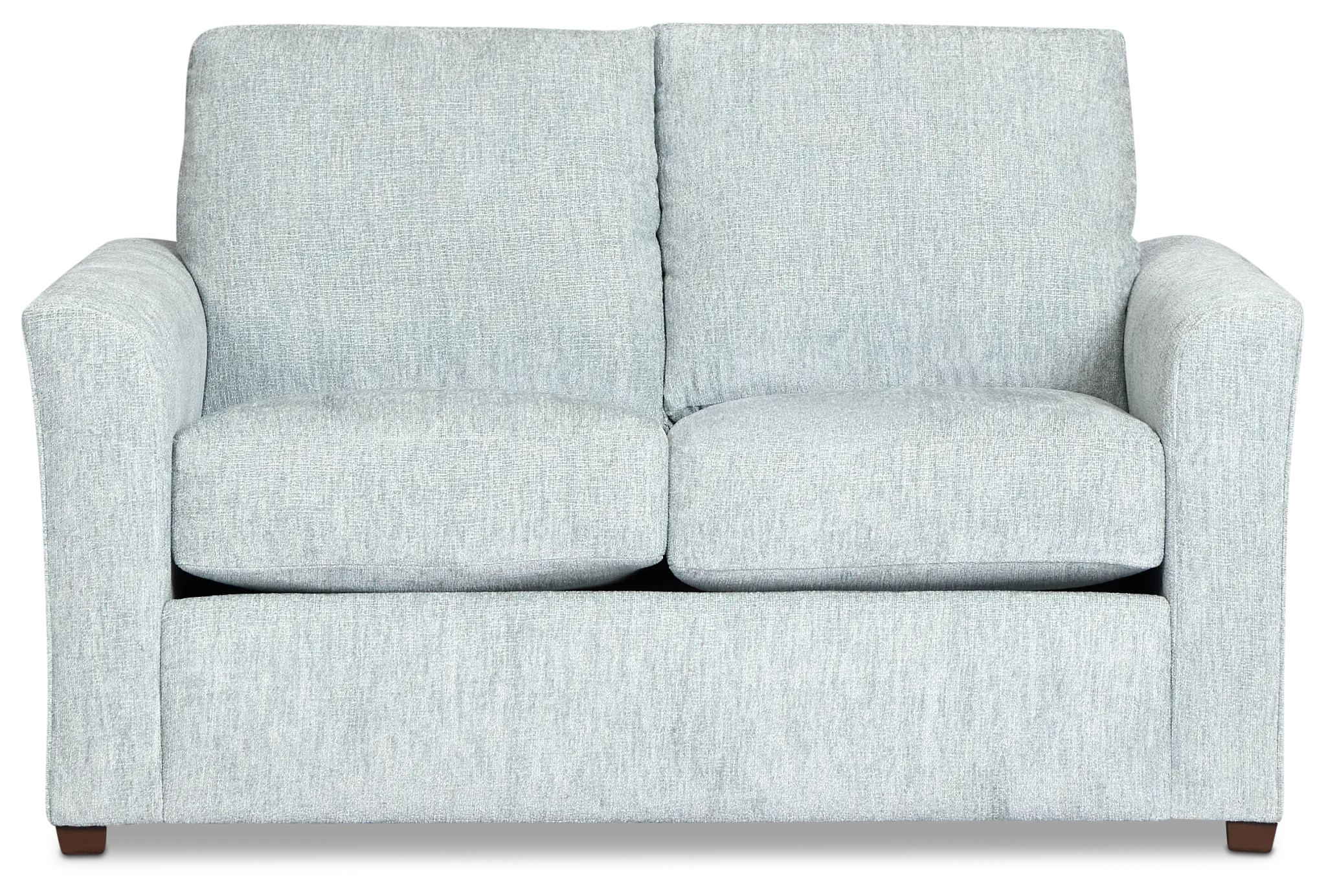 Shore Light Blue Fabric Loveseat