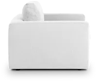 Grant White Fabric Chair