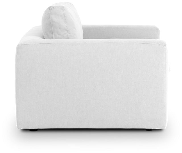 Grant White Fabric Chair