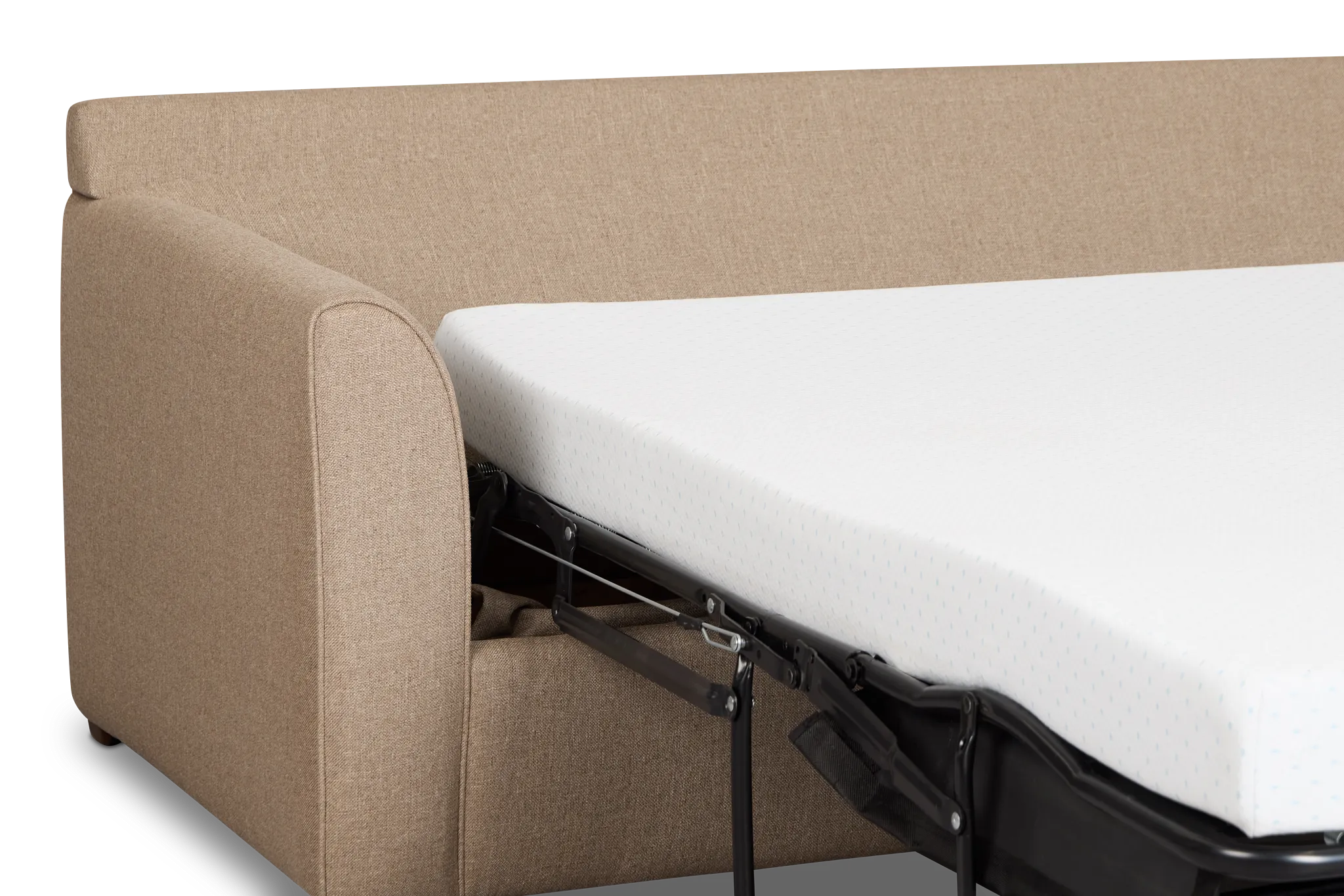 Tate Brown Fabric Memory Foam Sleeper