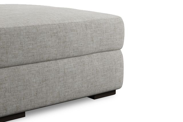 Edgewater Elevation Khaki Ottoman