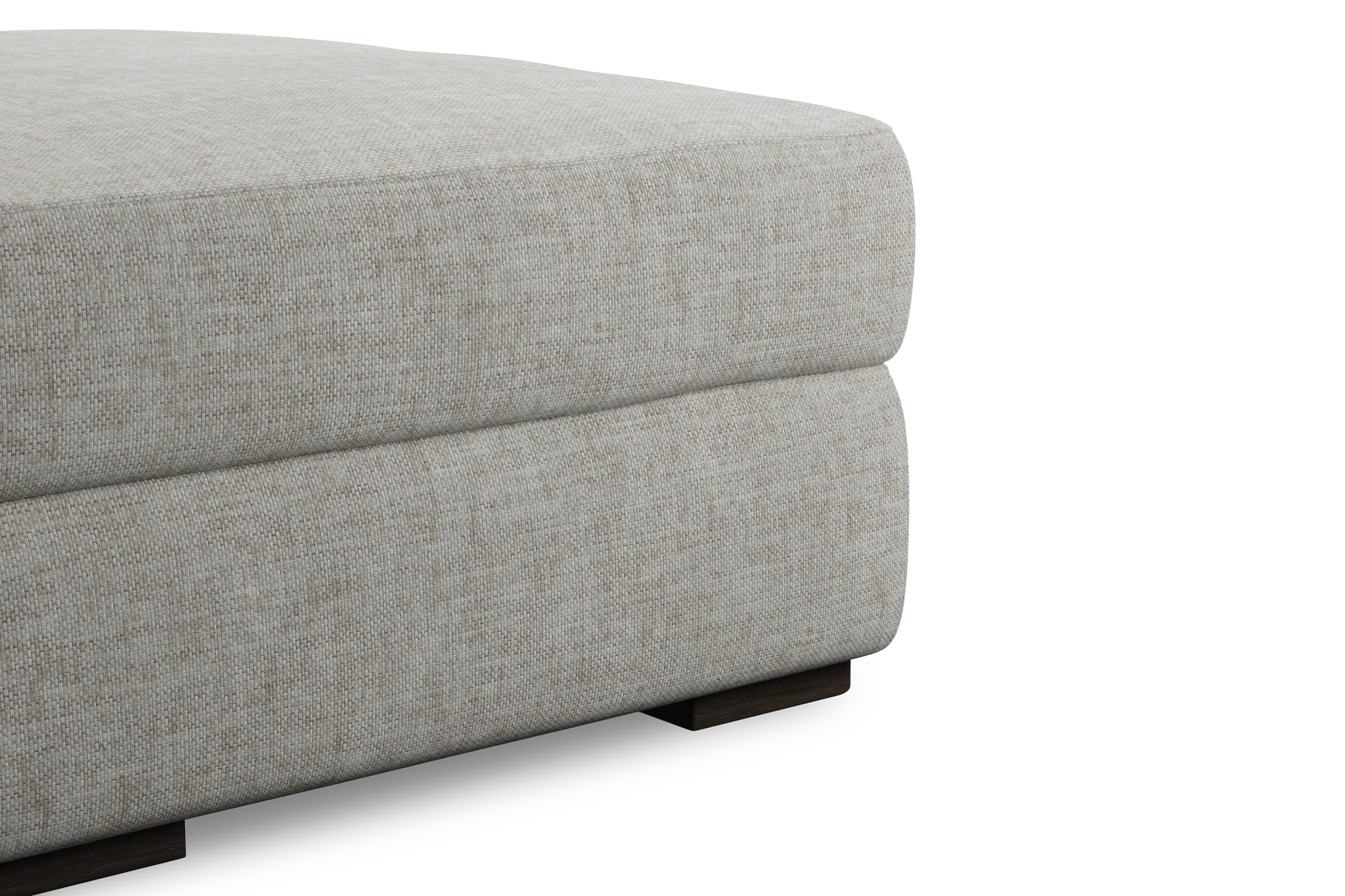 Edgewater Elevation Khaki Ottoman
