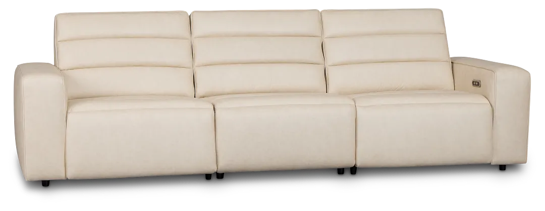 Sawyer Ivory Micro 3-piece Modular Power Sofa