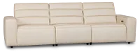 Sawyer Ivory Micro 3-piece Modular Power Sofa