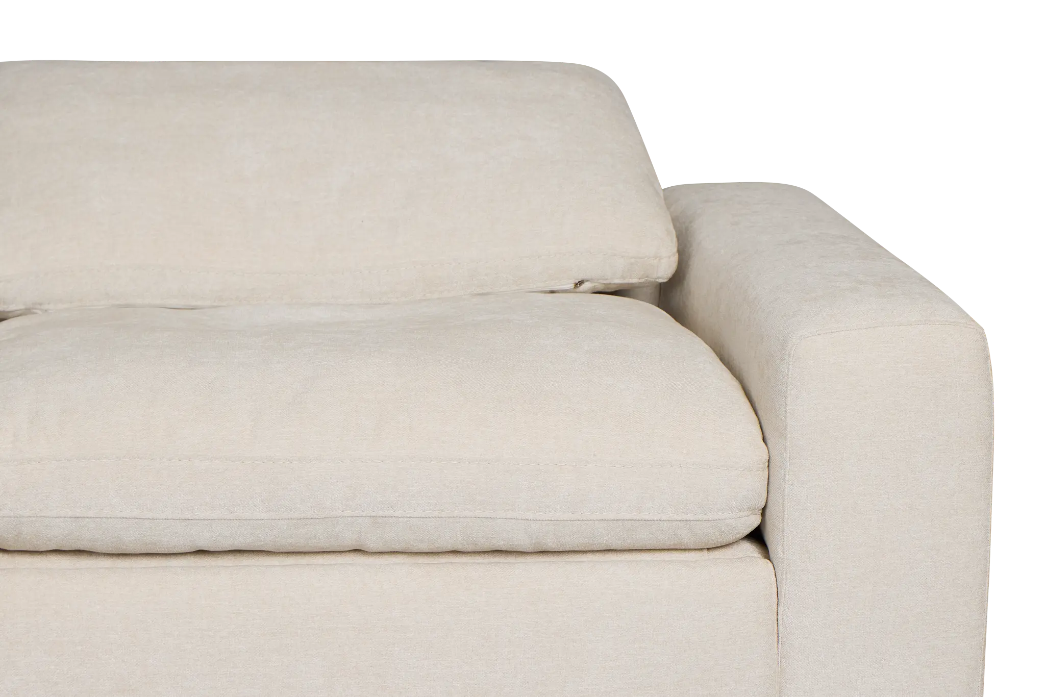 Drift Light Beige Fabric Large Triple Power Reclining Two-arm Sectional Drift Light Beige Fabric Large Triple Power Reclining Two-arm Sectional